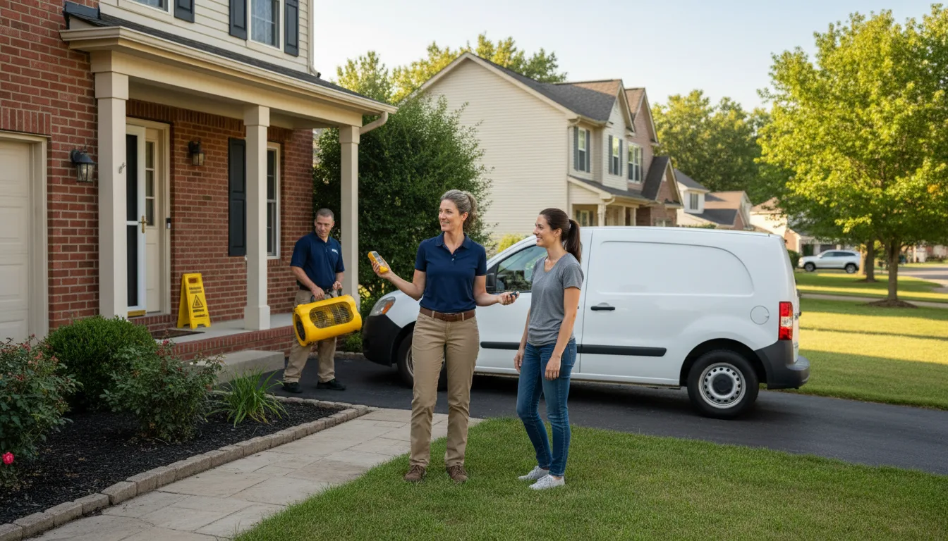 Residential water damage restoration in Rising City, NE